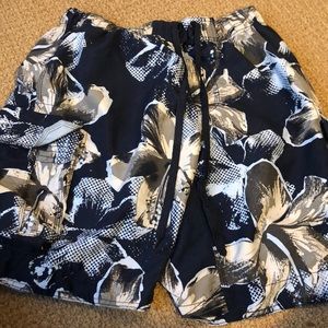 Floral Bathing suit trunks